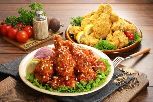 网红吃面条炸鸡图片,面条炸鸡大比拼，视觉盛宴来袭！