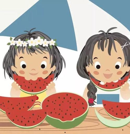 男孩吃瓜卡通头像,男孩吃瓜卡通头像的趣味解读
